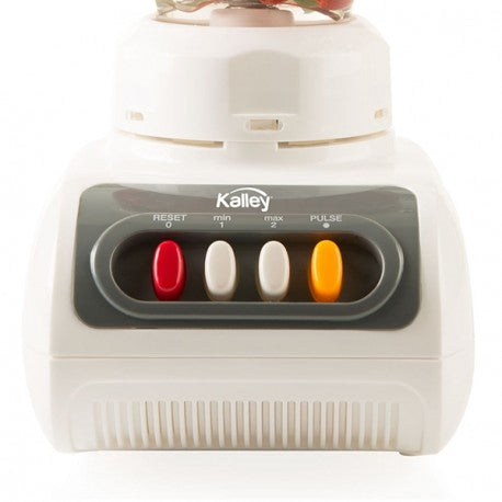 Licuadora Blanca Kalley 1.5 litros vaso en vidrio